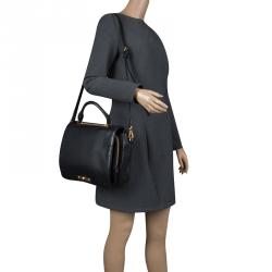 Marc By Marc Jacobs Black Leather Goodbye Columbus Top Handle Bag