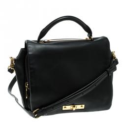 Marc By Marc Jacobs Black Leather Goodbye Columbus Top Handle Bag