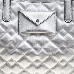 Pre Owned حقيبة مارك باي مارك جاكوبس متروبوليتوت PVC مبطنة فضية