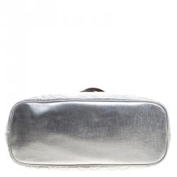 Pre Owned حقيبة مارك باي مارك جاكوبس متروبوليتوت PVC مبطنة فضية