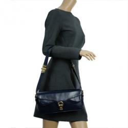 Marc by Marc Jacobs Navy Blue Leather Small Shoulder Bag