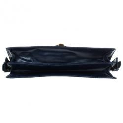 Pre Owned Marc by Marc Jacobs Navy Blue Leather Small Shoulder Bag