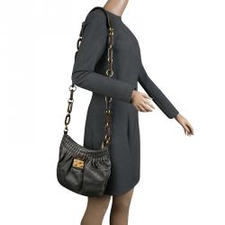 Pre Owned Marc by Marc Jacobs Grey Leather Crossbody Bag