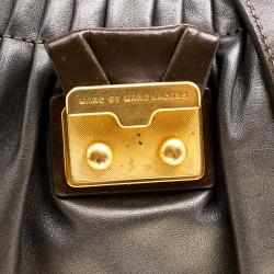 Pre Owned Marc by Marc Jacobs Grey Leather Crossbody Bag