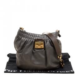 Pre Owned Marc by Marc Jacobs Grey Leather Crossbody Bag