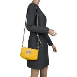 Marc by Marc Jacobs Yellow Leather Classic Q Karlie Crossbody Bag