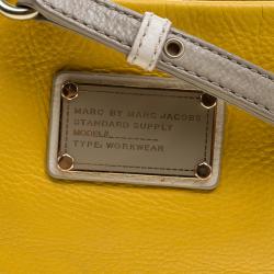 Pre Owned Marc by Marc Jacobs Yellow Leather Classic Q Percy Crossbody Bag