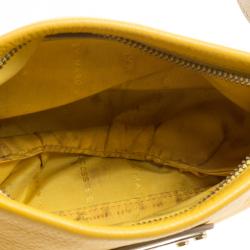 Pre Owned Marc by Marc Jacobs Yellow Leather Classic Q Percy Crossbody Bag