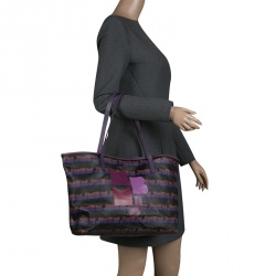 مملوكة مسبقًا حقيبة يد مارك باي مارك جاكوبس ايزي PVC طباعة MBMJ متعدد الالوان