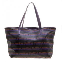 مملوكة مسبقًا حقيبة يد مارك باي مارك جاكوبس ايزي PVC طباعة MBMJ متعدد الالوان