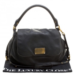 Pre Owned Marc by Marc Jacobs Black Leather Classic Q Lil Ukita Satchel