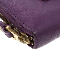 Marc by Marc Jacobs Purple Leather Classic Q Zip Around Wallet