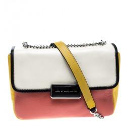 Pre Owned Marc by Marc Jacobs Colorblock Leather Rebel 24 Shoulder Bag