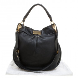 Pre Owned Marc by Marc Jacobs Black Leather Classic Q Hillier Hobo