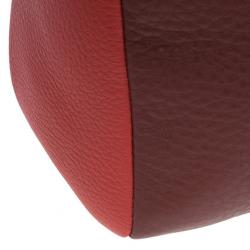 Pre Owned Marc by Marc Jacobs Red And Burgundy Leather Hail To The Queen Diana Satchel