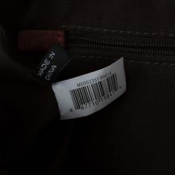 Pre Owned Marc by Marc Jacobs Red And Burgundy Leather Hail To The Queen Diana Satchel