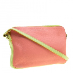 Pre Owned حقيبة كروس مارك باي مارك جاكوبس جلد خضراء/ وردية