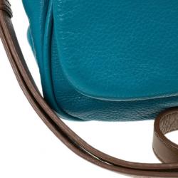 Pre Owned Marc by Marc Jacobs Blue Leather Too Hot To Handle Top Handle Bag