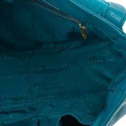 Pre Owned Marc by Marc Jacobs Blue Leather Too Hot To Handle Top Handle Bag