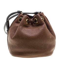 Pre Owned حقيبة كروس مارك باي مارك جاكوبس باكت أربطة تو هوت تو هاندل ميني جلد بنية