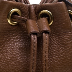 Pre Owned حقيبة كروس مارك باي مارك جاكوبس باكت أربطة تو هوت تو هاندل ميني جلد بنية