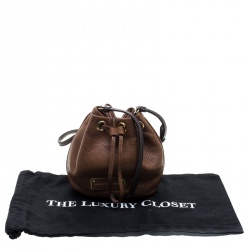 Pre Owned حقيبة كروس مارك باي مارك جاكوبس باكت أربطة تو هوت تو هاندل ميني جلد بنية