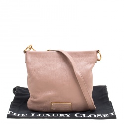 Pre Owned Marc by Marc Jacobs Beige Leather Crossbody Bag