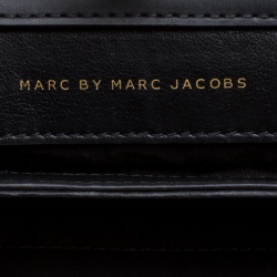 Pre Owned Marc by Marc Jacobs Black Leather East End Lady Rei Clutch 