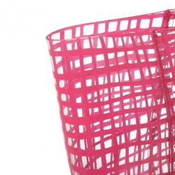 Pre Owned Marc by Marc Jacobs Pink Check Transparent Tote