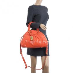 مملوكة مسبقًا Marc by Marc Jacobs Vibrant Orange Classic Q Baby Aidan Satchel