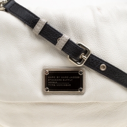 Pre Owned Marc by Marc Jacobs White Leather Classic Q Lil Ukita Top Handle Bag