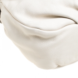 Pre Owned Marc by Marc Jacobs White Leather Classic Q Lil Ukita Top Handle Bag