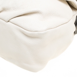 Pre Owned Marc by Marc Jacobs White Leather Classic Q Lil Ukita Top Handle Bag