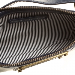 Pre Owned Marc by Marc Jacobs Blue Coated Canvas and Leather Pouch