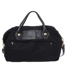Pre Owned Marc by Marc Jacobs Black Preppy Nylon Pearl Satchel