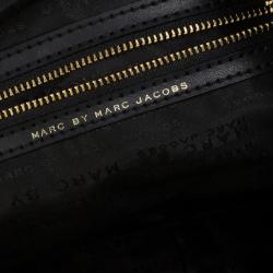 Pre Owned Marc by Marc Jacobs Black Preppy Nylon Pearl Satchel