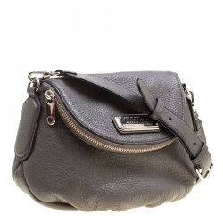 مملوكة مسبقًا Marc by Marc Jacobs Grey Leather Classic Q Natasha Crossbody Bag