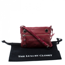 Pre Owned حقيبة كروس مارك باي مارك جاكوبس جلد حُبيبي أصفر