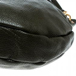 Pre Owned Marc by Marc Jacobs Olive Green Leather Classic Q Hillier Hobo