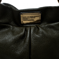 Pre Owned Marc by Marc Jacobs Olive Green Leather Classic Q Hillier Hobo
