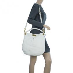 مملوكة مسبقًا Marc by Marc Jacobs White Classic Q Hillier Hobo