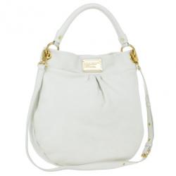 مملوكة مسبقًا Marc by Marc Jacobs White Classic Q Hillier Hobo