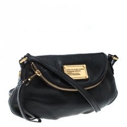 مملوكة مسبقًا Marc by Marc Jacobs Black Leather Classic Q Natasha Crossbody Bag