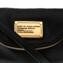 مملوكة مسبقًا Marc by Marc Jacobs Black Leather Classic Q Natasha Crossbody Bag