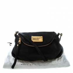 مملوكة مسبقًا Marc by Marc Jacobs Black Leather Classic Q Natasha Crossbody Bag