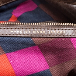 مملوكة مسبقًا حقيبة مارك باي مارك جاكوبس جلد لامعة بنية