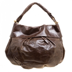 مملوكة مسبقًا حقيبة مارك باي مارك جاكوبس جلد لامعة بنية