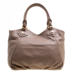 Marc by Marc Jacobs Brown Leather Classic Q Francesca Top Handle Bag