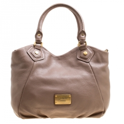 Marc by Marc Jacobs Brown Leather Classic Q Francesca Top Handle Bag