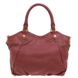 Pre Owned Marc by Marc Jacobs Rouge Leather Classic Q Fran Shoulder Bag